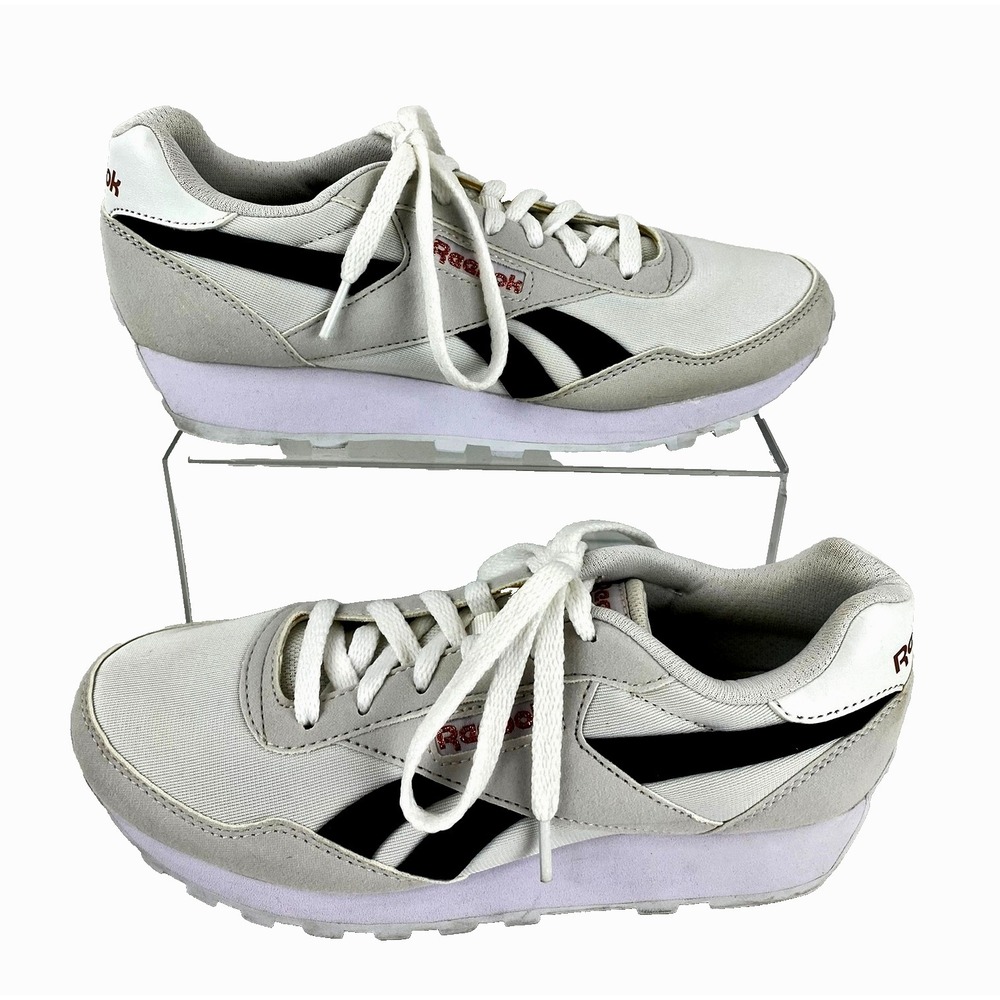 Reebok Tennis Shoes Classic Rewind 7.5 Women's Sneakers Flats White 38 Excellent